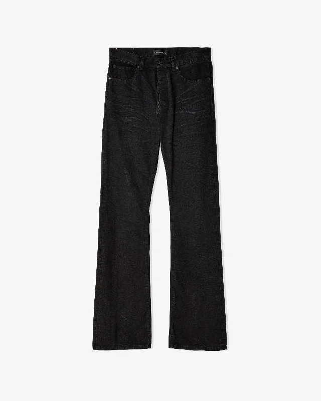 Balenciaga - Women's Low Straight Pants - (Black) Trendy Wide-Leg Pants