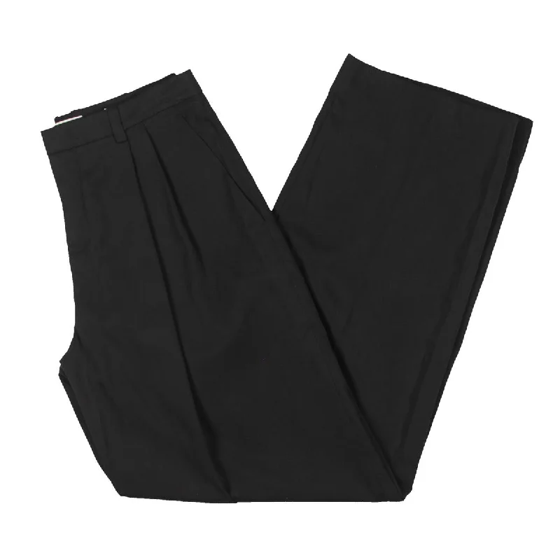 Vince Womens High Rise Pleated Wide Leg Pants Casual Sweatpants Style