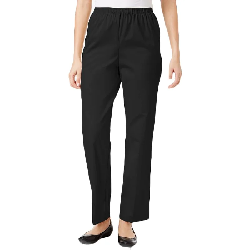 Alfred Dunner Womens Pull On Professional Dress Pants Casual Yoga Pants