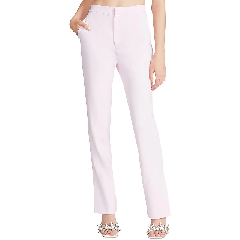 Steve Madden Womens Spencer Split Hem High Rise Flared Pants Casual Lounge Pants