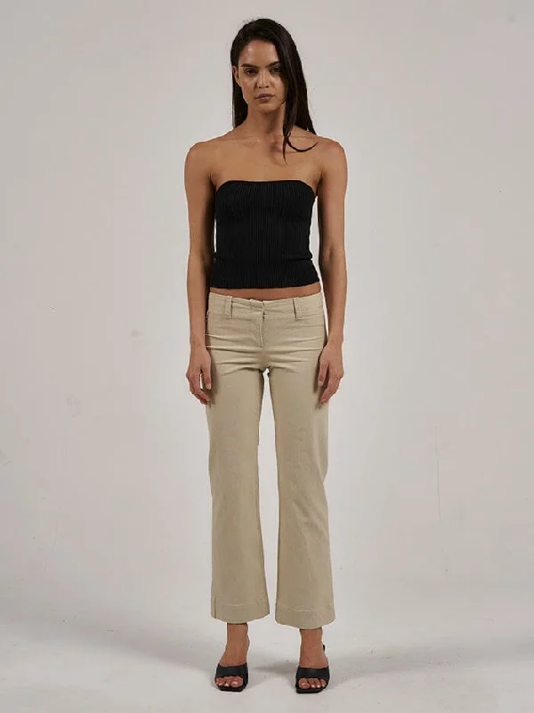 Brit Pant - Oatmeal Modern Bootcut Pants