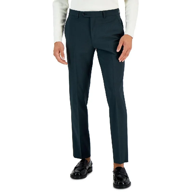 Bar III Mens Wool Slim Fit Dress Pants Slim-Fit Khaki Pants