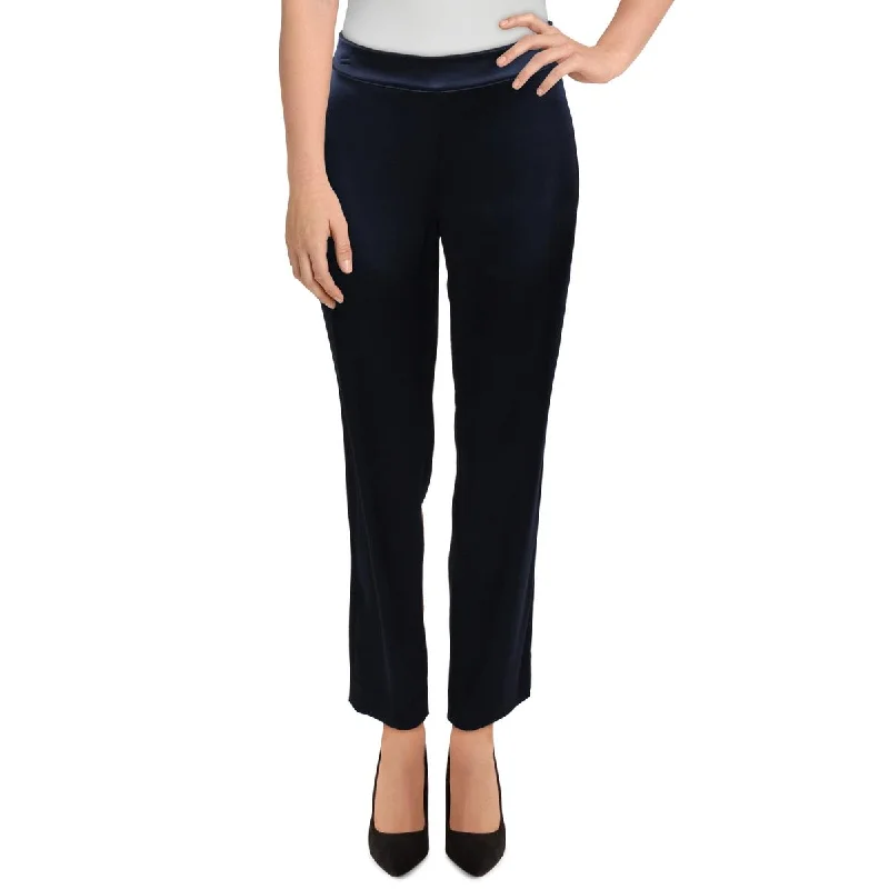 St. John Womens Emma Satin Office Ankle Pants Trendy Tapered Pants