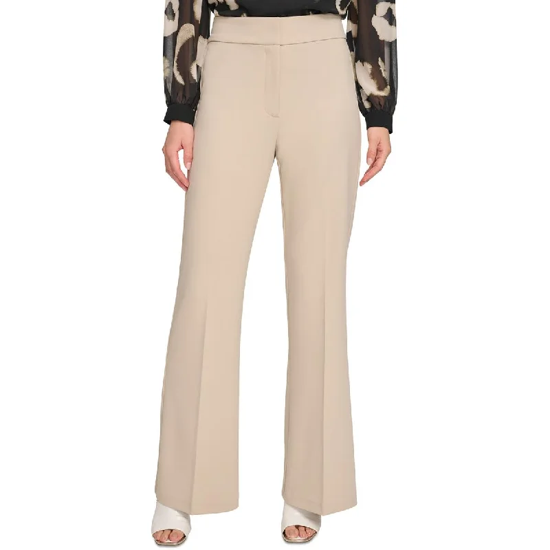 DKNY Womens Suit Separate Solid Wide Leg Pants Relaxed Fit Trousers