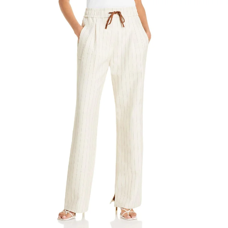 3.1 Phillip Lim Womens Striped Drawstring Pants Relaxed Fit Trousers