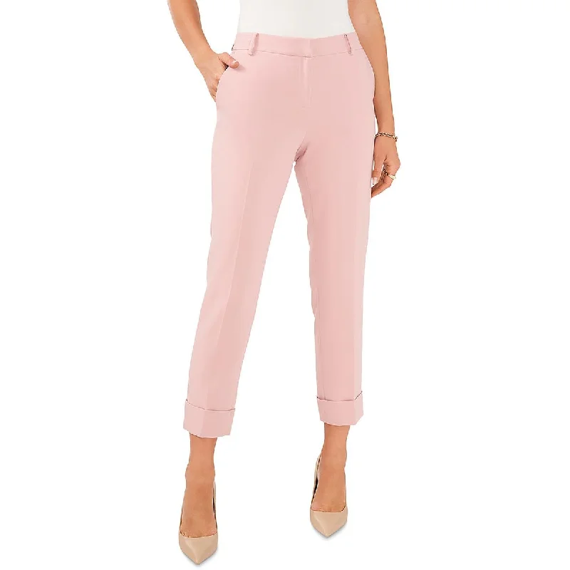 Vince Camuto Womens Tailored Cuffed Ankle Pants Elegant Palazzo Trousers