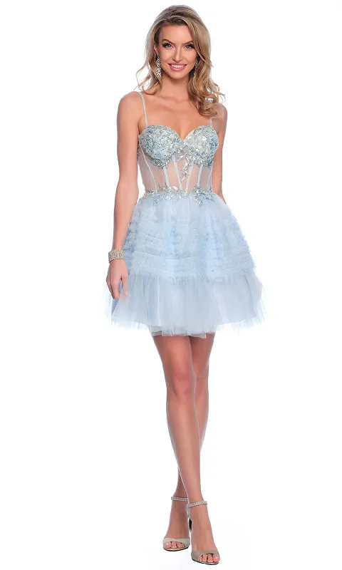 Dave & Johnny 11888 - Sleeveless A-Line Cocktail Dress
