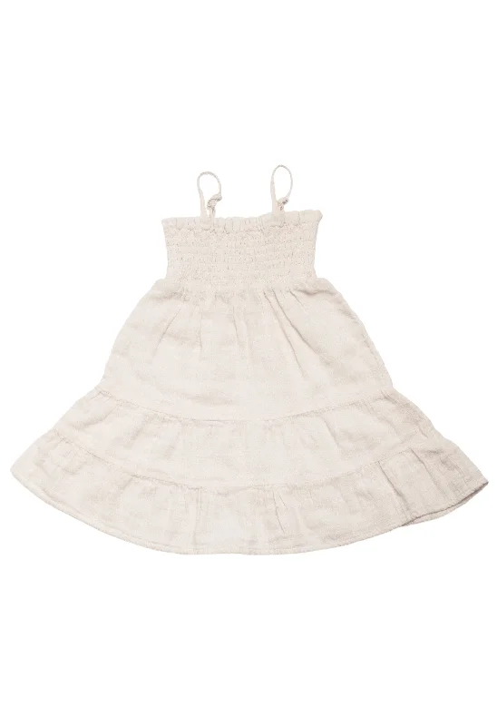 Nora | Organic Muslin Cotton Flowy Dress | Chantilly Lace