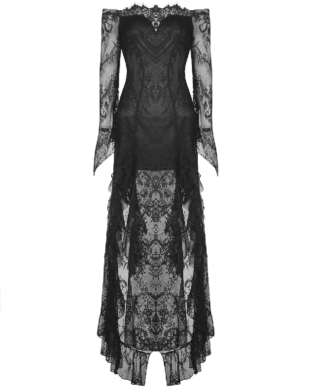 Dark In Love Enchantress Long Gothic Lace Evening Dress