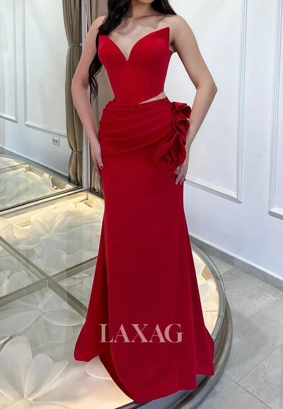 V-Neck Off-Shoulder Sleeveless Formal Gowns Pleated Floor-Length Satin Fitted Prom Dress V-Neck Off-Shoulder Sleeveless Formal Gowns Pleated Floor-Length Satin Fitted Prom Dress