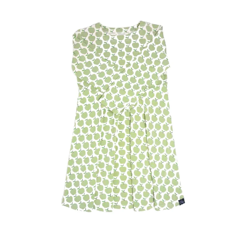 Swirly Girl Dress - Green Apple