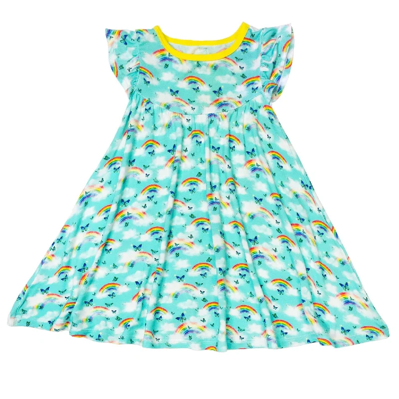Over The Rainbow & Butterflies Twirling Dress (2t-6y)
