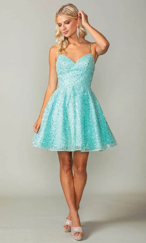 Dancing Queen 3359 - A-Line Sequin Cocktail Dress