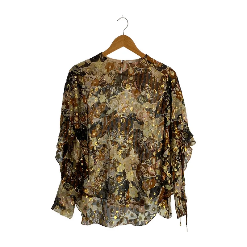 Chloe/LS Blouse/34/MLT/Silk/All Over Print/17AHT46-17A342 Loose Oversized Blouse
