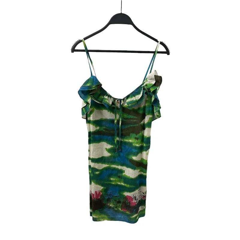 galliano///Blouse/38/Floral Pattern/Cotton/GRN//W [Designers] Design/ Casual Relaxed Fit Blouse