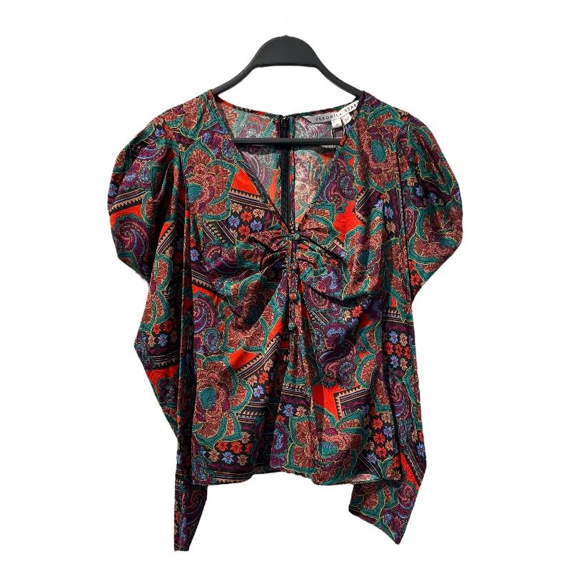 VERONICA BEARD/LS Blouse/0/All Over Print/Silk/MLT/ Subtle Shimmer Blouse