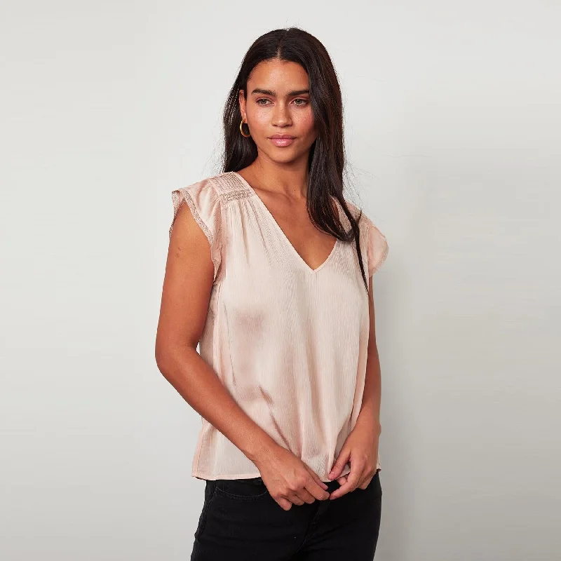 Isabelle Blouse (Blush) Slim Fit Blouse