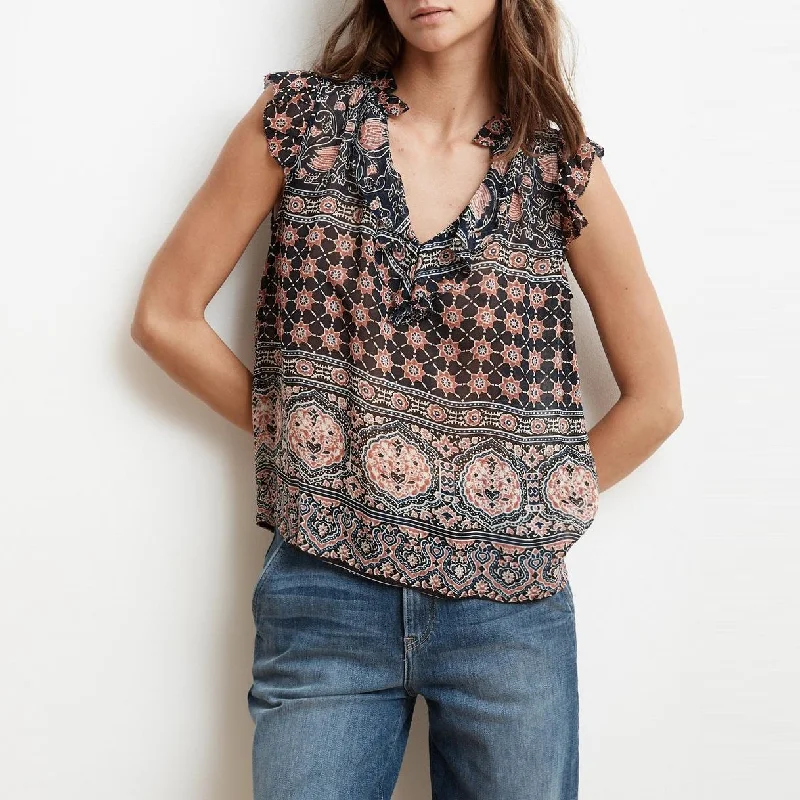 Kimora Blouse Chic Ruffle Blouse