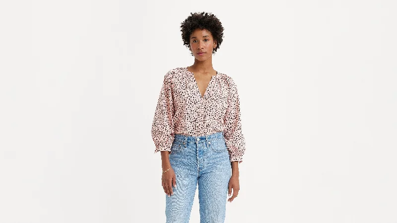 Levi's® Women's Lainey Blouse Lightweight Floral Blouse