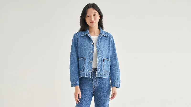 Levi's® Women's Lightweight Shacket Casual Stripe Blouse