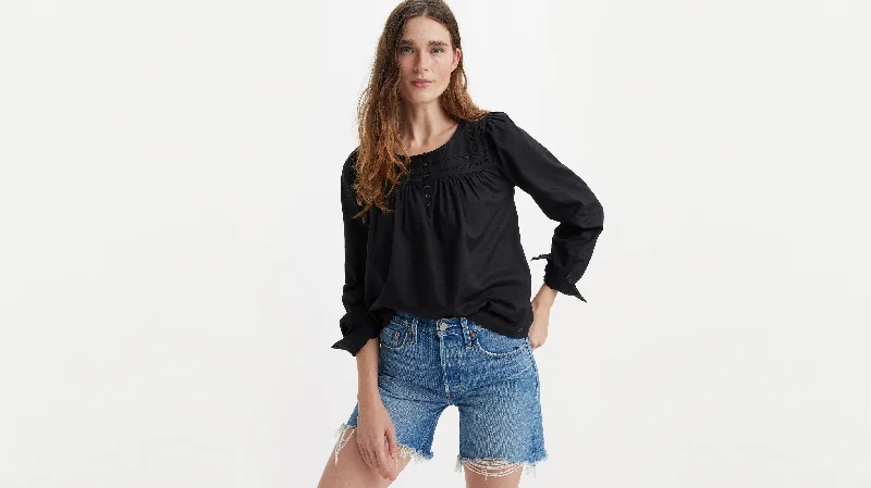 Levi's® Women's Mietra Blouse Textured Cotton Blouse