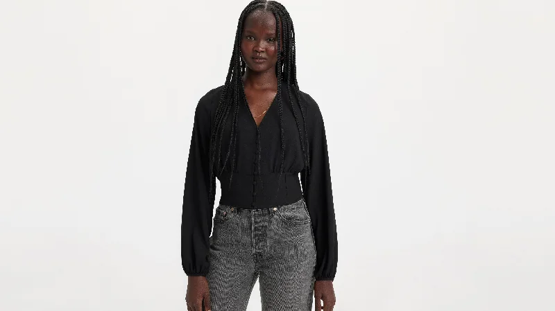 Levi's® Women's Tamara Long-Sleeve Blouse Soft Knit Blouse