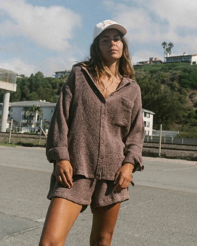Odyssey Long Sleeve Shacket - Kona Chic Square Blouse