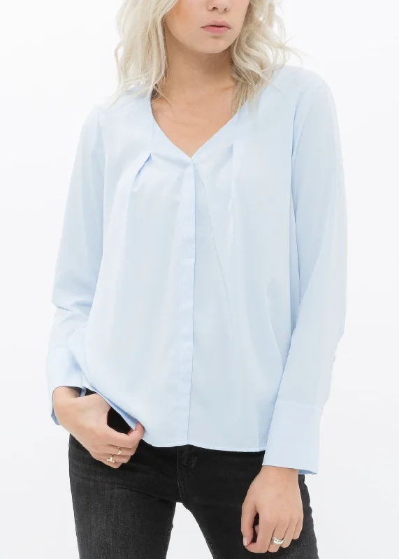 Women's V-neck Basic Blouse Office-Ready Blouse