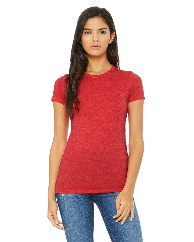 Bella+Canvas Ladies Favorite T-Shirt | Heather Red Seamless Knitted Crochet