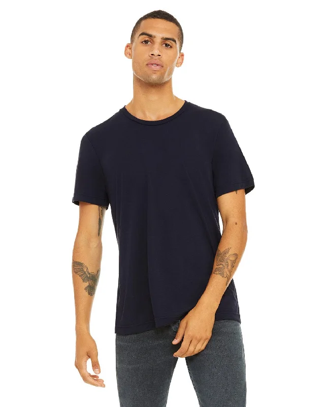 Bella+Canvas Triblend T-Shirt | Solid Nvy Trblnd Real Fur Shearling Chenille