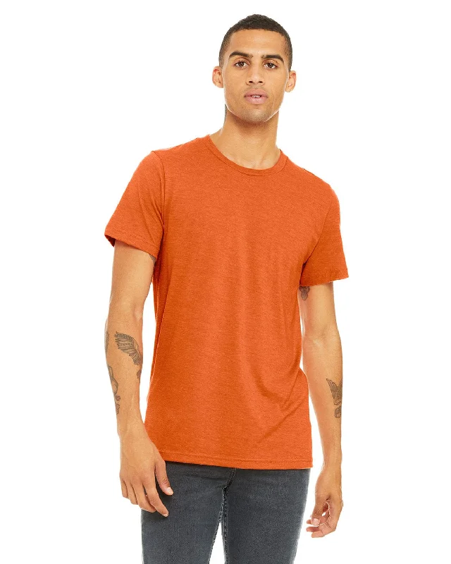 Bella+Canvas Unisex Heather CVC T-Shirt | Heather Orange Collared Crew Neck Turtle Neck Bella+Canvas Unisex Heather CVC T-Shirt | Heather Orange Collared Crew Neck Turtle Neck