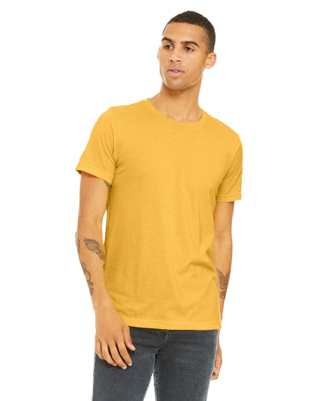 Bella+Canvas Unisex Heather CVC T-Shirt | Hthr Yellow Gold Notch Collar Peter Pan Collar Cowl Neck Bella+Canvas Unisex Heather CVC T-Shirt | Hthr Yellow Gold Notch Collar Peter Pan Collar Cowl Neck