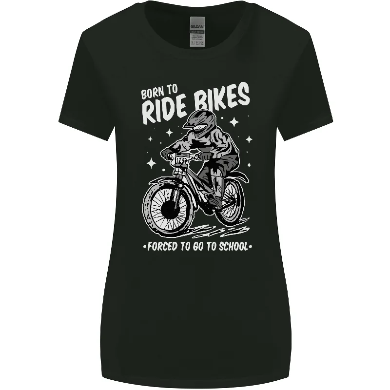 Born to Ride Motocross MotoX Dirt Bike Womens Wider Cut T-Shirt Basic T-Shirt Crew Neck Short Sleeve Born to Ride Motocross MotoX Dirt Bike Womens Wider Cut T-Shirt Basic T-Shirt Crew Neck Short Sleeve