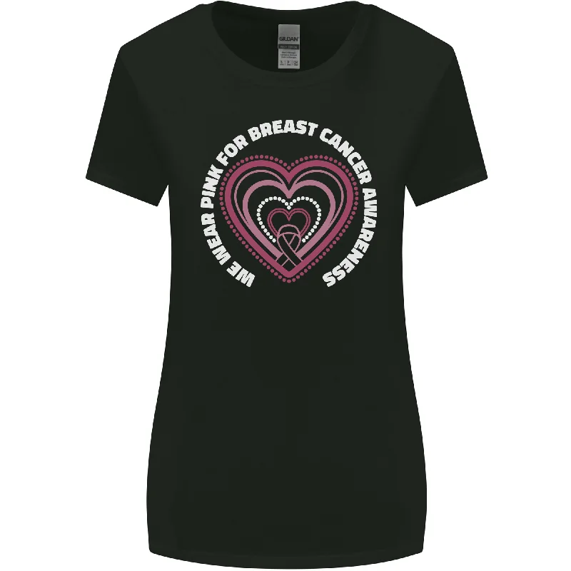 Breast Cancer Awareness I Wear Pink Womens Wider Cut T-Shirt Anti-Pilling Machine Wash Handmade Breast Cancer Awareness I Wear Pink Womens Wider Cut T-Shirt Anti-Pilling Machine Wash Handmade