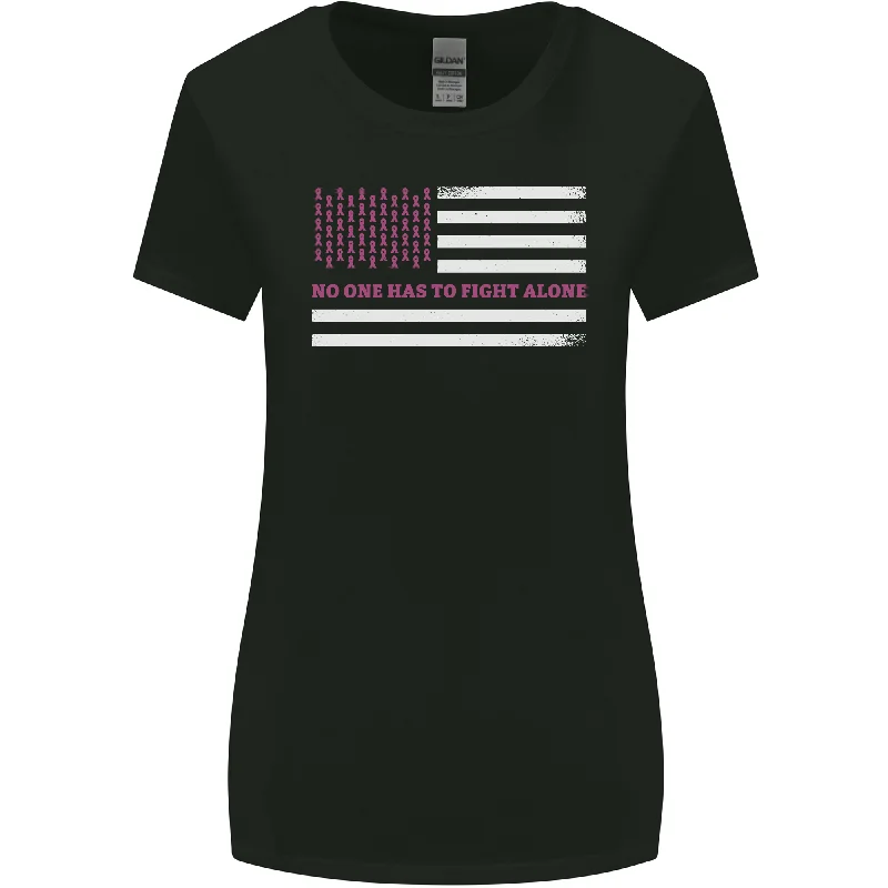 Breast Cancer Awareness USA Flag Womens Wider Cut T-Shirt Houndstooth Herringbone Solid Breast Cancer Awareness USA Flag Womens Wider Cut T-Shirt Houndstooth Herringbone Solid