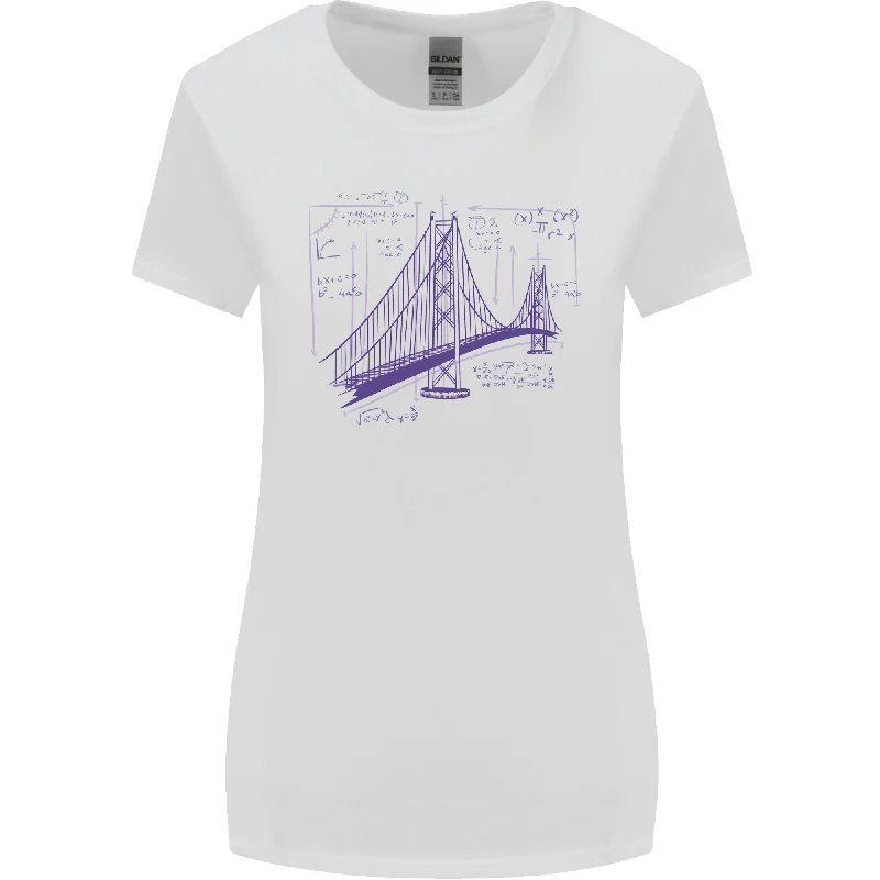 Bridge Equation Physics Maths Geek Womens Wider Cut T-Shirt Casual Formal Business