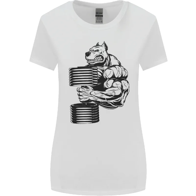 Bulldog Gym Training Top Weightlifting Womens Wider Cut T-Shirt Cotton Fabric Linen Fabric Terry Fabric Bulldog Gym Training Top Weightlifting Womens Wider Cut T-Shirt Cotton Fabric Linen Fabric Terry Fabric