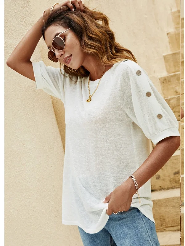 Classic T-Shirt with a Twist Rayon Velvet Corduroy