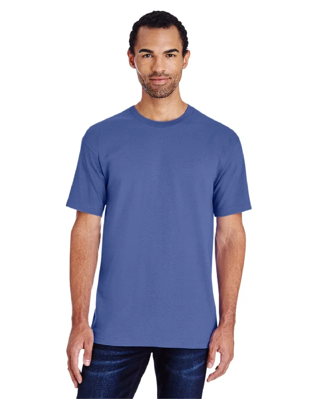 Gildan Hammer Heavyweight T-Shirt | Flo Blue Plaid T-Shirt Polka Dot Checkered