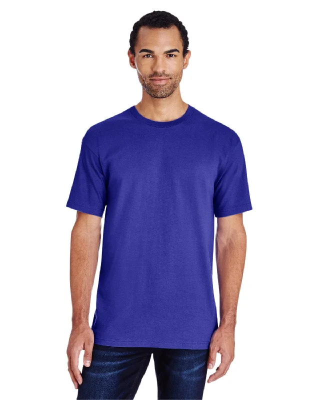 Gildan Hammer Heavyweight T-Shirt | Sport Royal Print Jacquard Patchwork