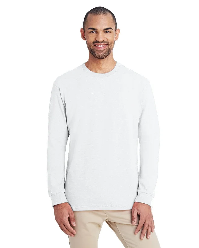Gildan Hammer Long Sleeve T-Shirt | White Layered Multi-layer Single Layer