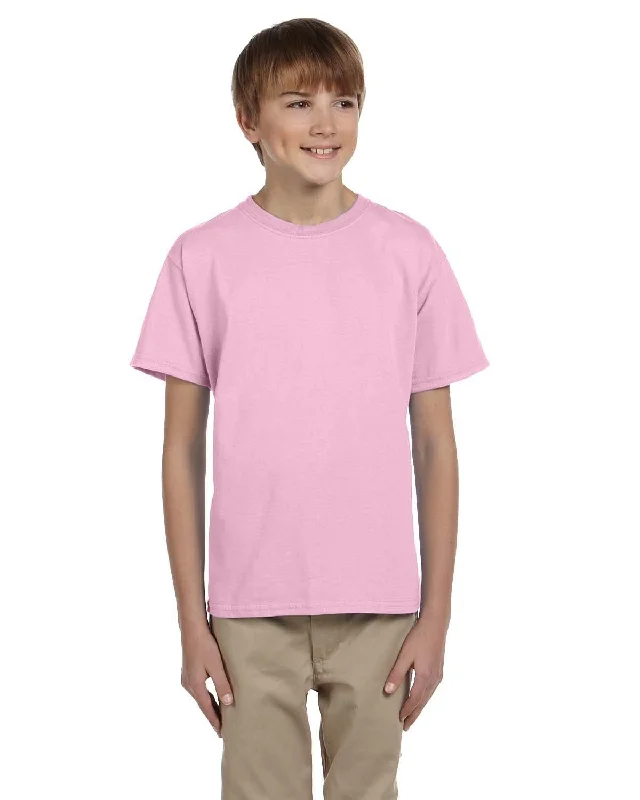 Gildan Ultra Cotton Youth Heavyweight T-Shirt | Light Pink Spandex Blend Rayon Blend Denim Blend