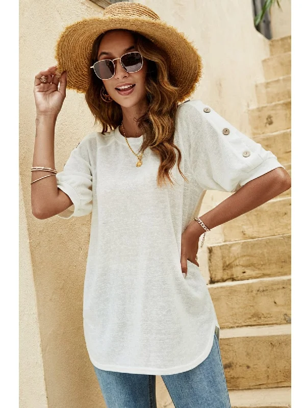 Lightweight Half Sleeve T-Shirt for Women Casual Formal Business