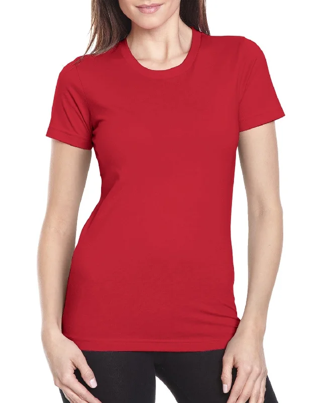 Next Level Ladies Boyfriend Tee | Red Wool Fabric Cashmere Fabric Tweed Fabric