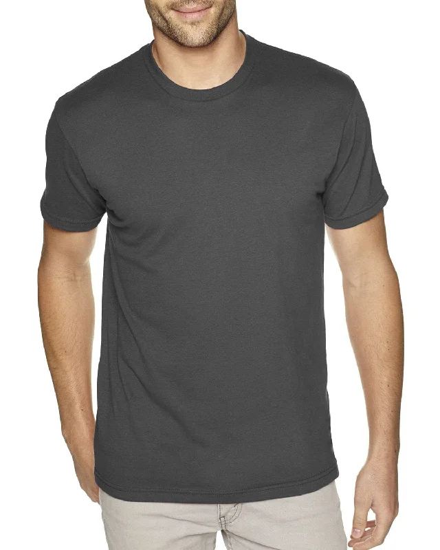 Next Level Mens Sueded T-Shirt | Heavy Metal Ribbed T-Shirt High Neck Heavyweight