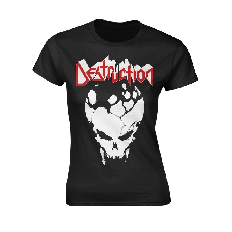 Destruction Ladies T-shirt: Est 84 (back print) Chenille Fabric Brocade Fabric Lace Fabric