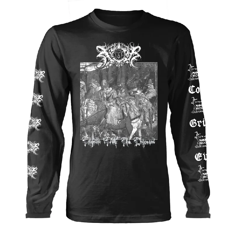 Xasthur Unisex Long Sleeved T-Shirt: Telepathic (Back Print) Graphic Embroidered Appliqued Xasthur Unisex Long Sleeved T-Shirt: Telepathic (Back Print) Graphic Embroidered Appliqued