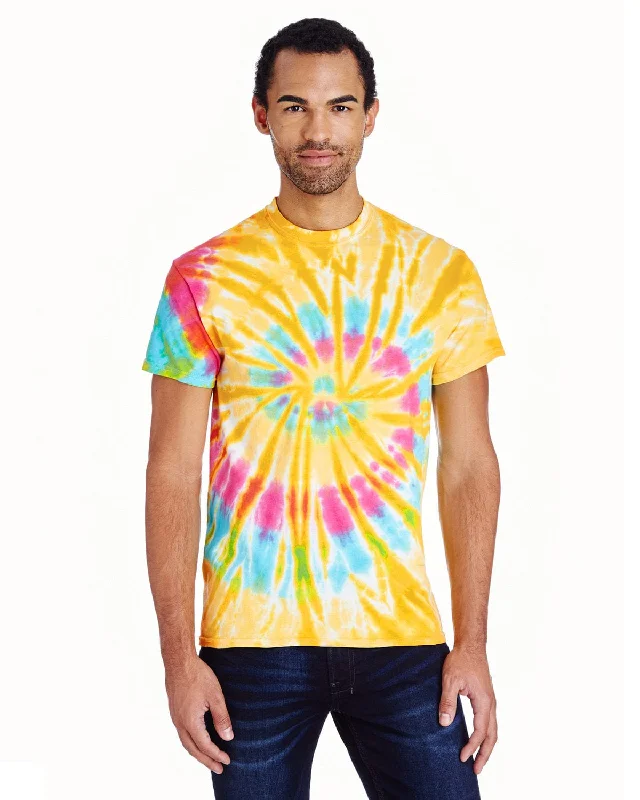 Tie-Dye 100% Cotton Tie-Dyed T-Shirt | Aurora Iron Safe Non-Iron Wrinkle Free