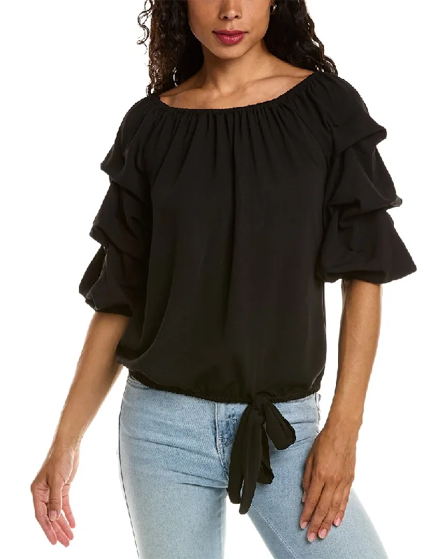 Vince Camuto Off-the-Shoulder Blouse Soft Pastel Blouse