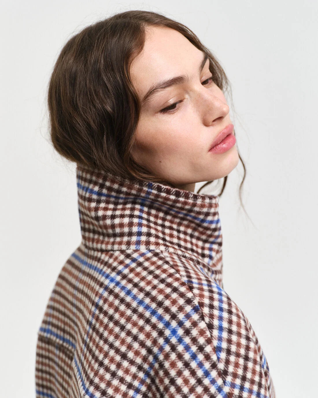 Gant - Checked Jacket Satin Fabric Silk Fabric Chiffon Fabric